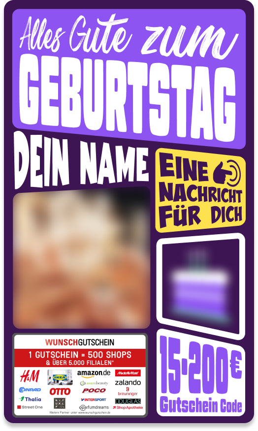 Giftcard - Geburtstag - 05 Alles Gute zum Geburtstag