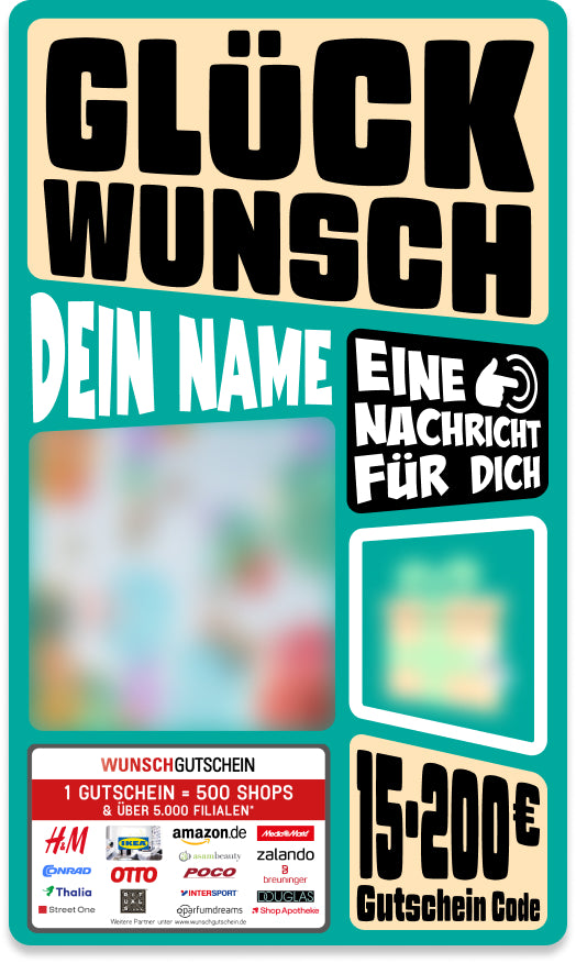 Giftcard - Besondere Anlässe - 04 Glückwunsch