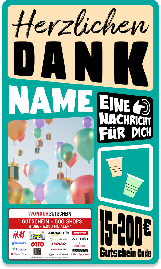 Giftcard - Besondere Anlässe - 07 Herzlichen Dank