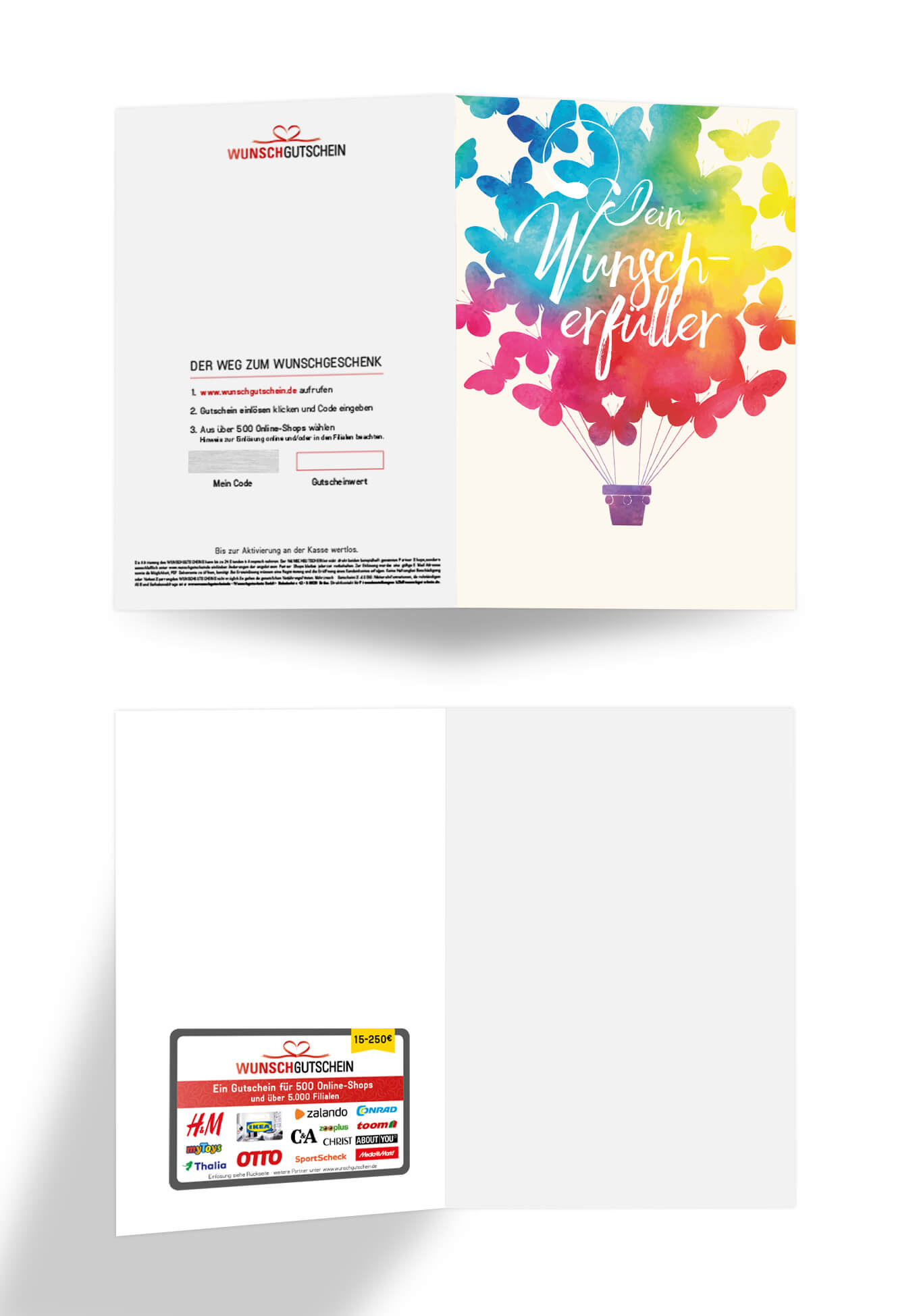 Dein Wunscherfüller - Schmetterling (Optional: Mit Logo für zzgl. 2 €)