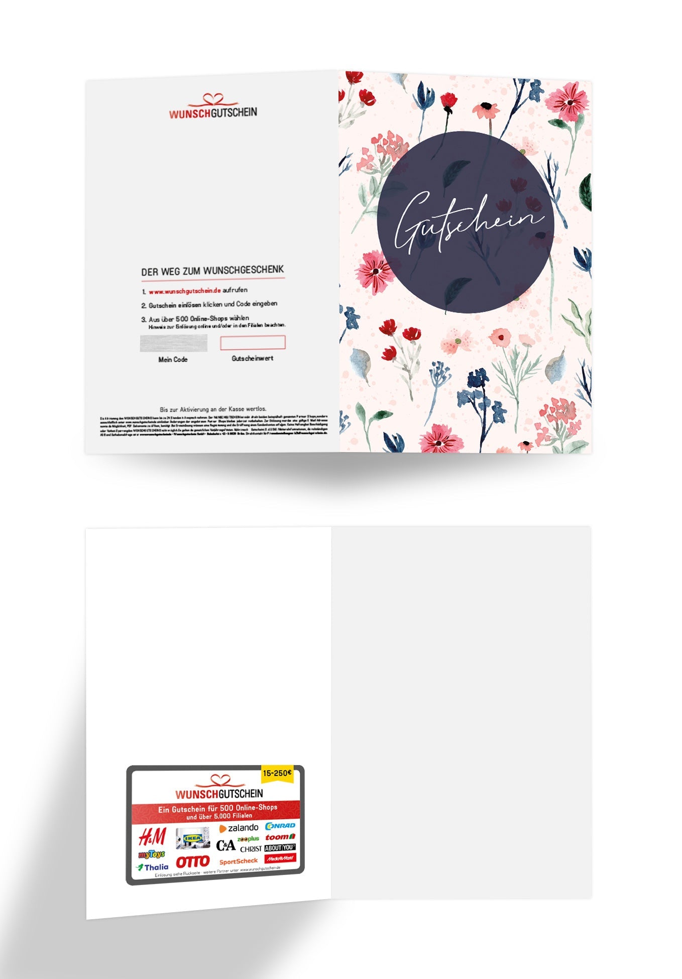 Gutschein - Aquarell Blumen (Gutscheinwert)