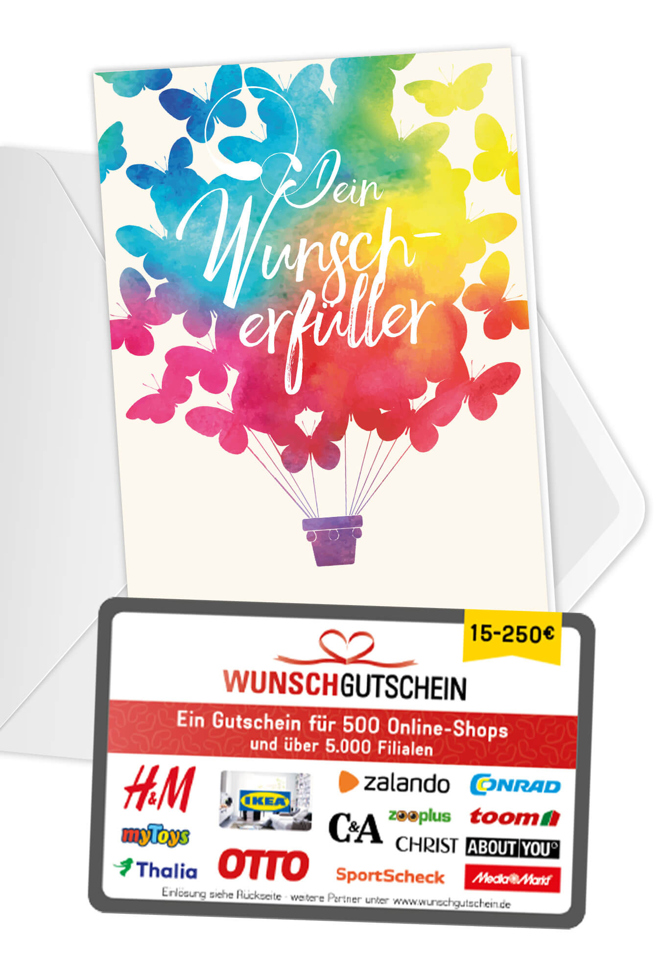 Dein Wunscherfüller - Schmetterling (Optional: Mit Logo für zzgl. 2 €)