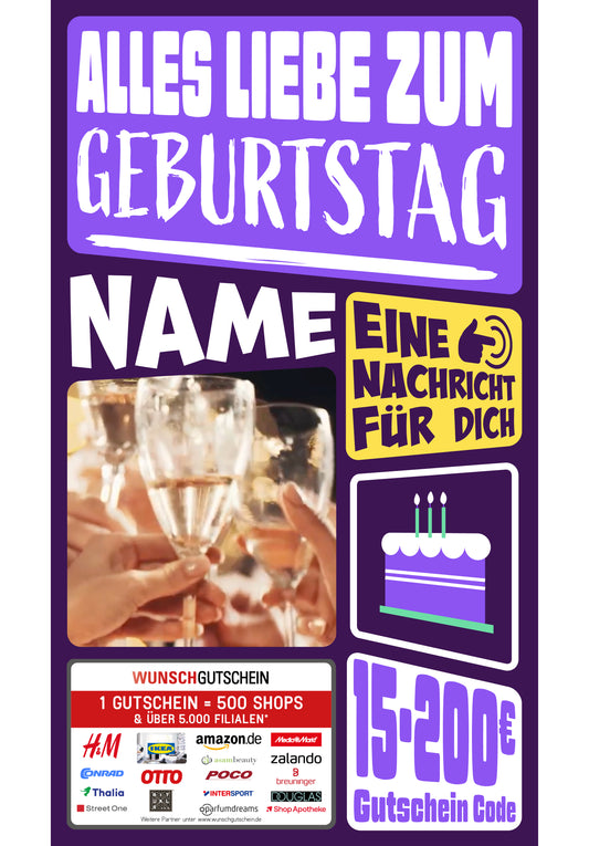 Giftcard - Geburtstag - 04 Alles Liebe zum Geburtstag
