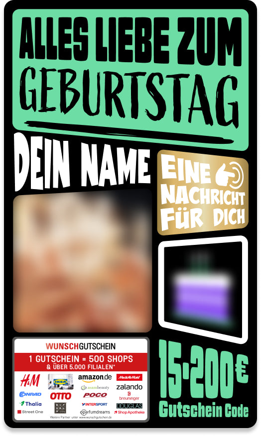 Giftcard - Geburtstag - 04 Alles Liebe zum Geburtstag