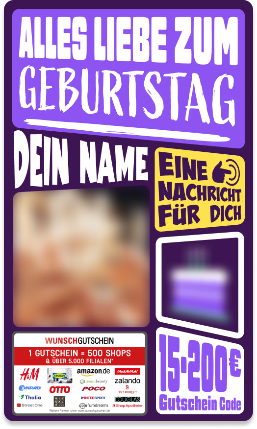 Giftcard - Geburtstag - 04 Alles Liebe zum Geburtstag