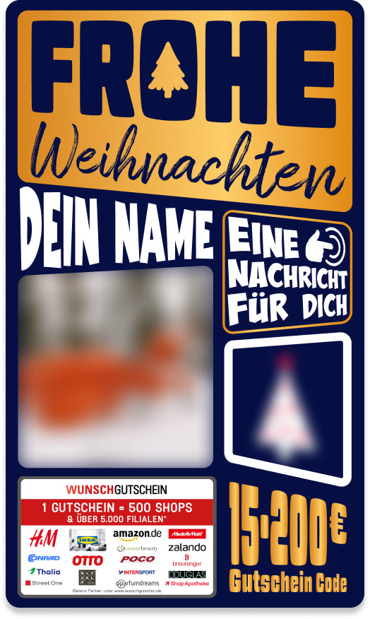 Giftcard - Weihnachten - 05 Frohe Weihnachten