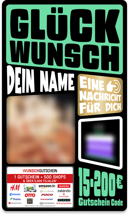 Giftcard - Geburtstag - 08 Glückwunsch