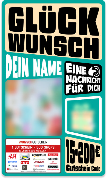 Giftcard - Besondere Anlässe - 04 Glückwunsch