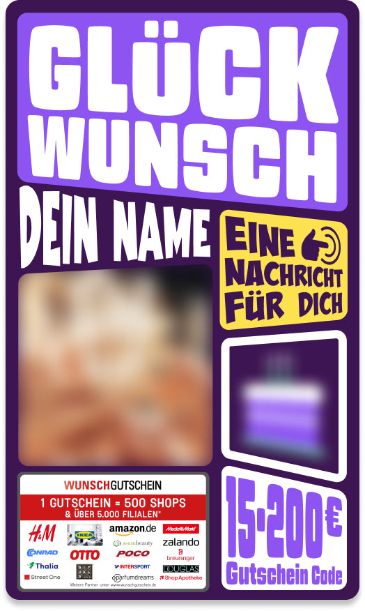 Giftcard - Geburtstag - 08 Glückwunsch