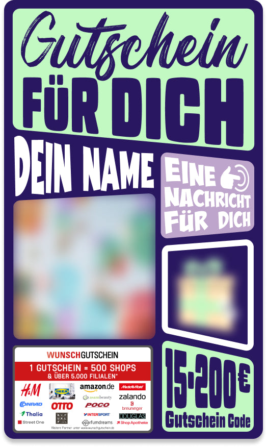 Giftcard - Besondere Anlässe - 02 Gutschein Für dich