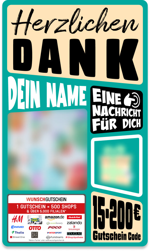 Giftcard - Besondere Anlässe - 07 Herzlichen Dank