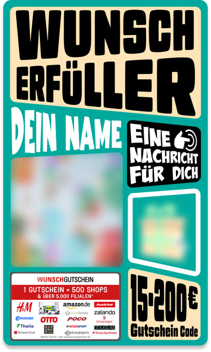 Giftcard - Besondere Anlässe - 05 Wunscherfüller