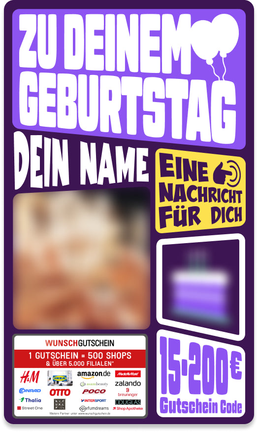Giftcard - Geburtstag - 06 Zu Deinem Geburtstag