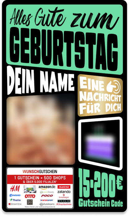 Giftcard - Geburtstag - 05 Alles Gute zum Geburtstag