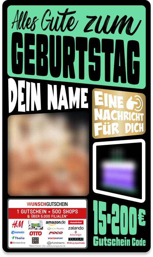 Giftcard - Geburtstag - 05 Alles Gute zum Geburtstag
