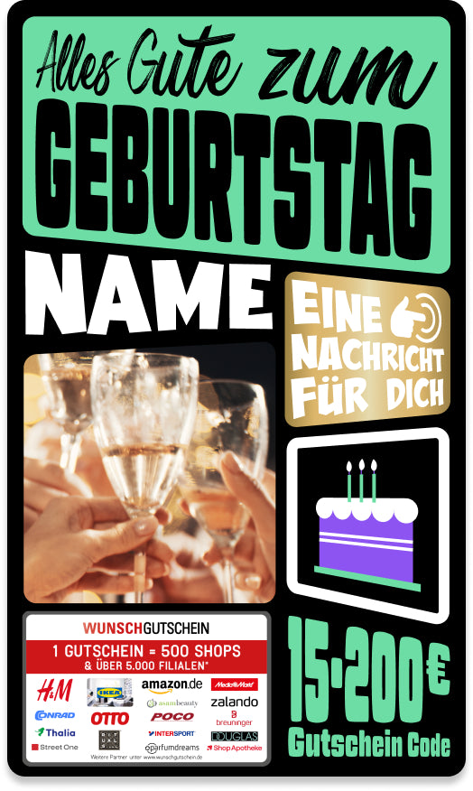 Giftcard - Geburtstag - 05 Alles Gute zum Geburtstag