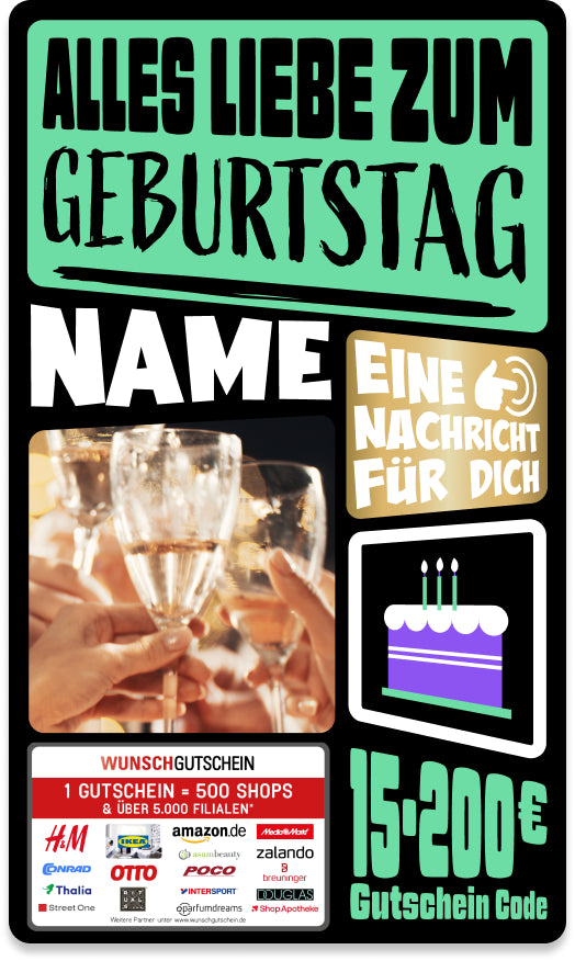 Giftcard - Geburtstag - 04 Alles Liebe zum Geburtstag