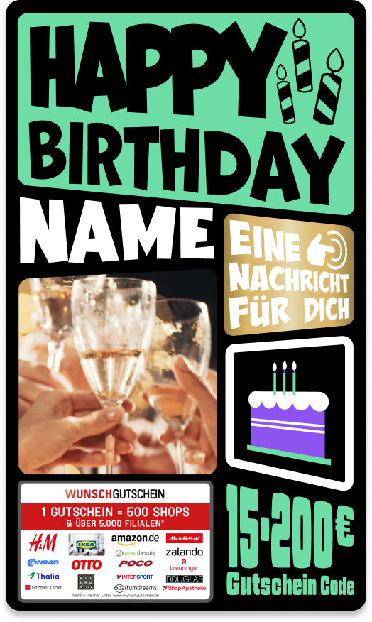 Giftcard - Geburtstag - 03 Happy Birthday