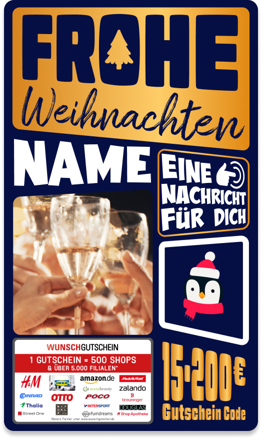 Giftcard - Weihnachten - 05 Frohe Weihnachten