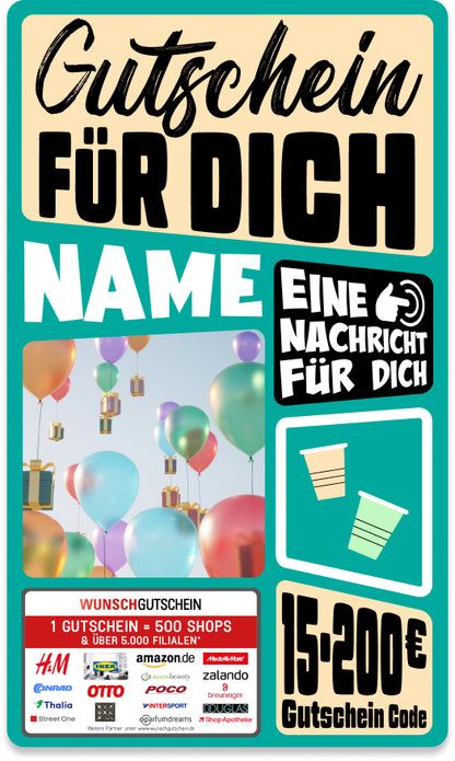 Giftcard - Besondere Anlässe - 02 Gutschein Für dich