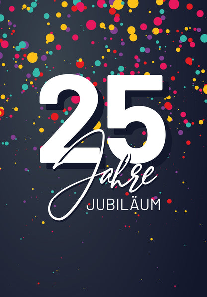25 Jahre Jubiläum - Konfetti