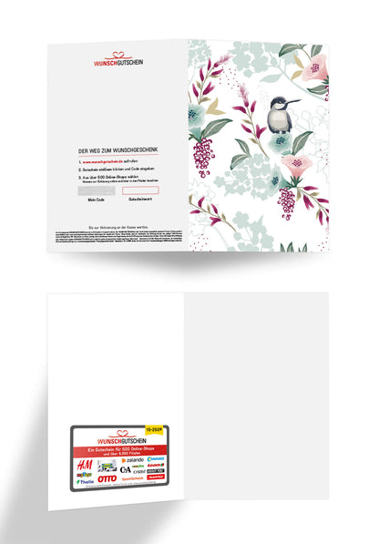 Vogel auf Blume