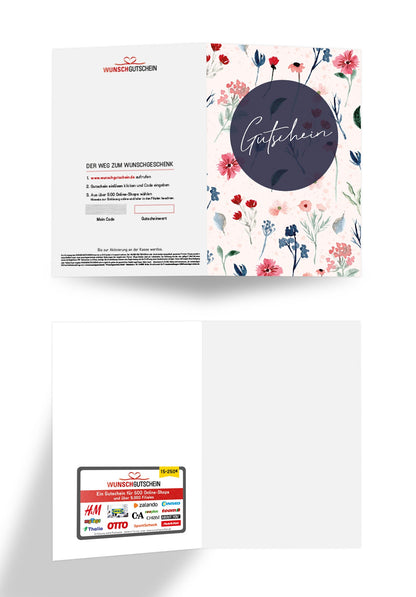 Gutschein - Aquarell Blumen (Gutscheinwert)