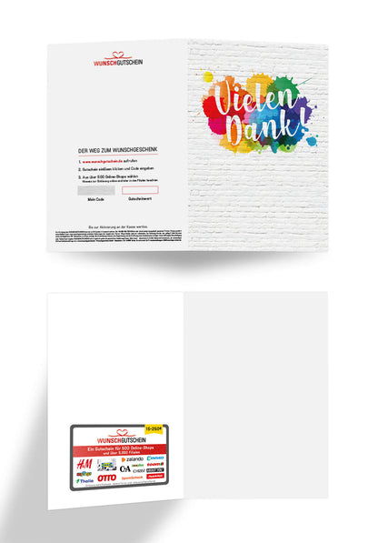 Vielen Dank - Bunte Kleckse