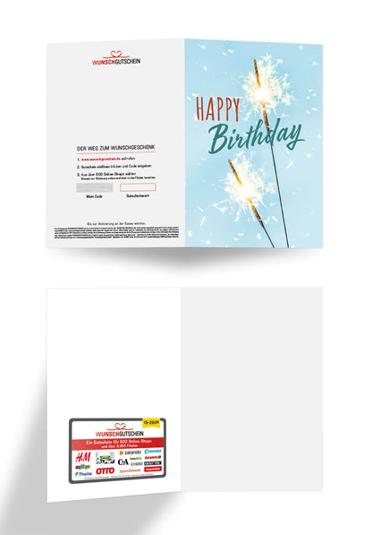 Happy Birthday - Wunderkerzen