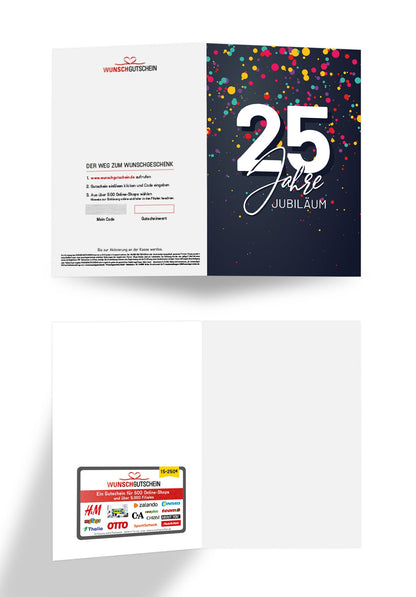 25 Jahre Jubiläum - Konfetti