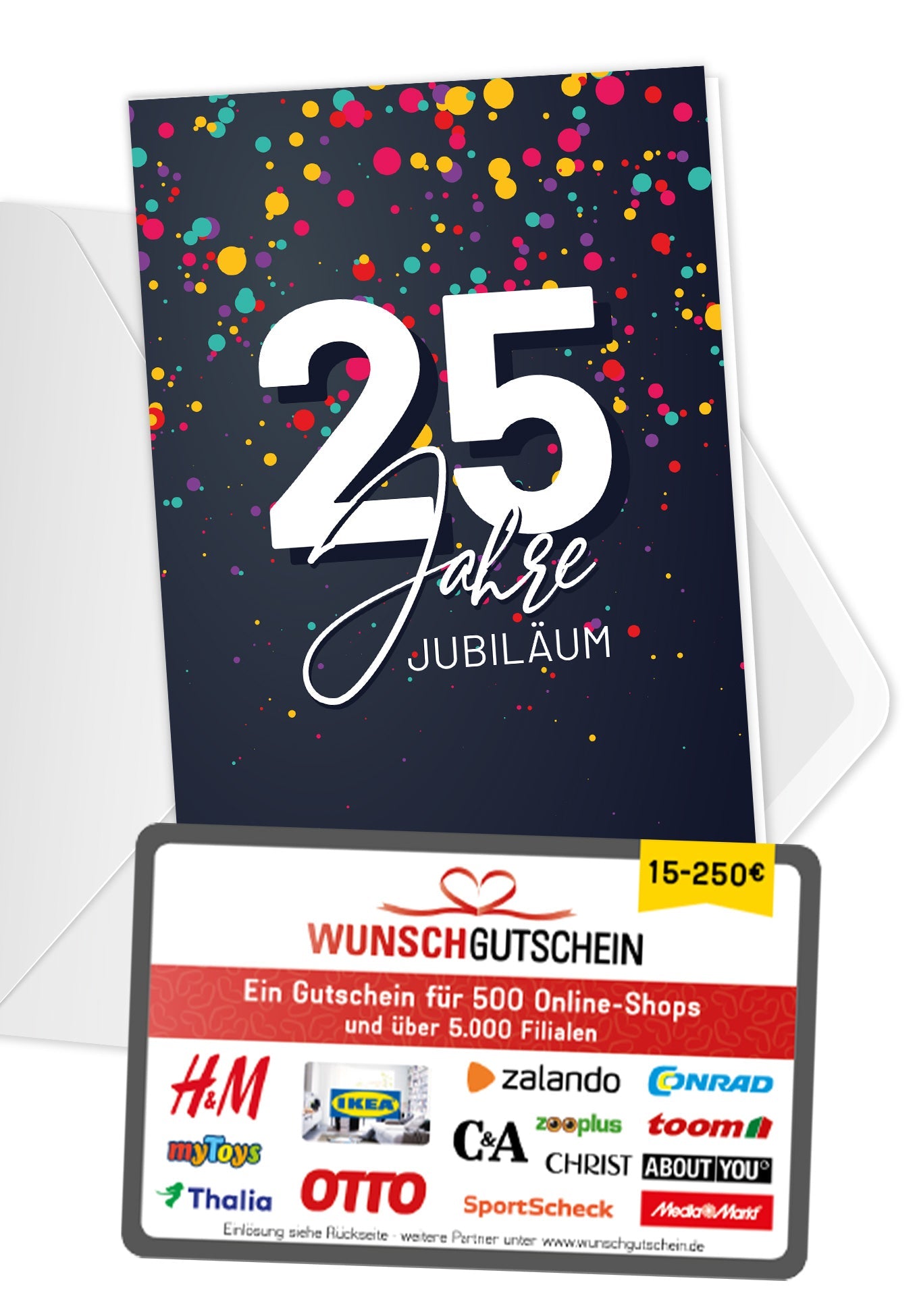 25 Jahre Jubiläum - Konfetti