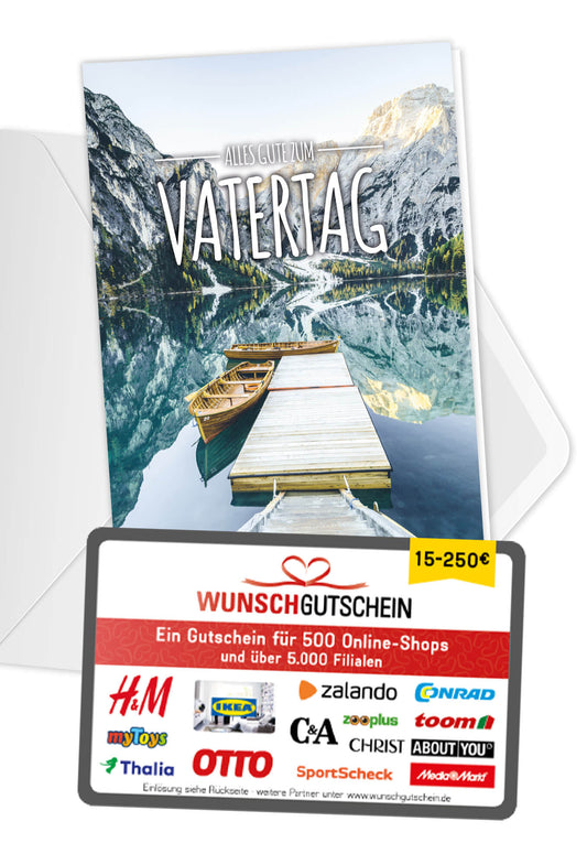 Alles Gute Vatertag - Steg (Gutscheinwert)