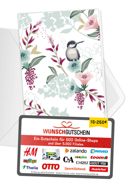 Vogel auf Blume
