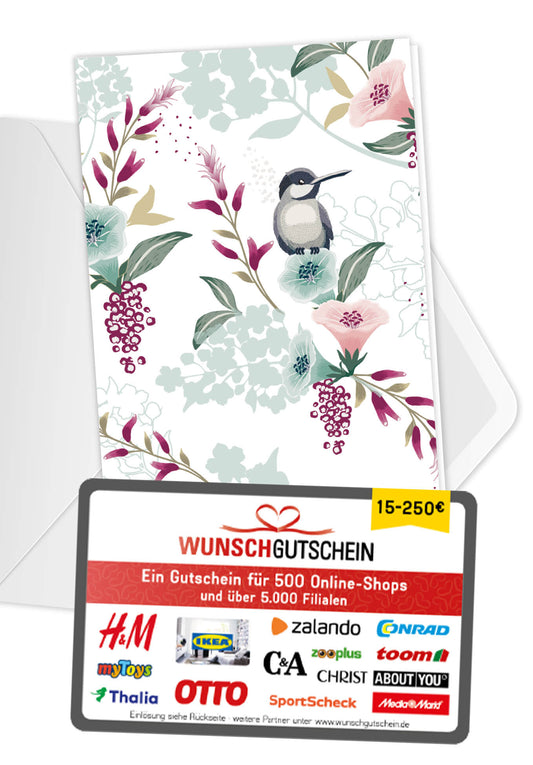 Vogel auf Blume