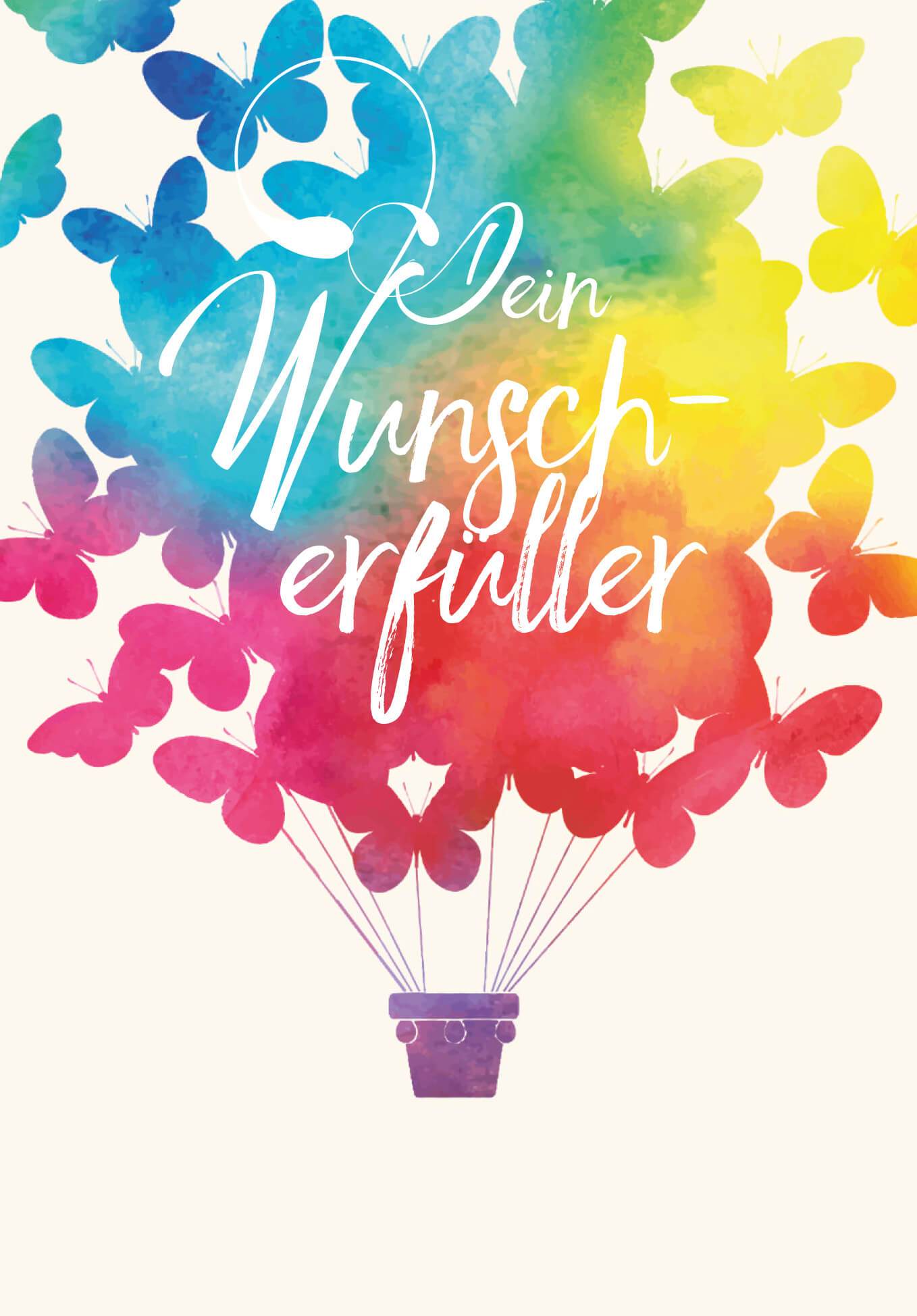 Dein Wunscherfüller - Schmetterling (Optional: Mit Logo für zzgl. 2 €)